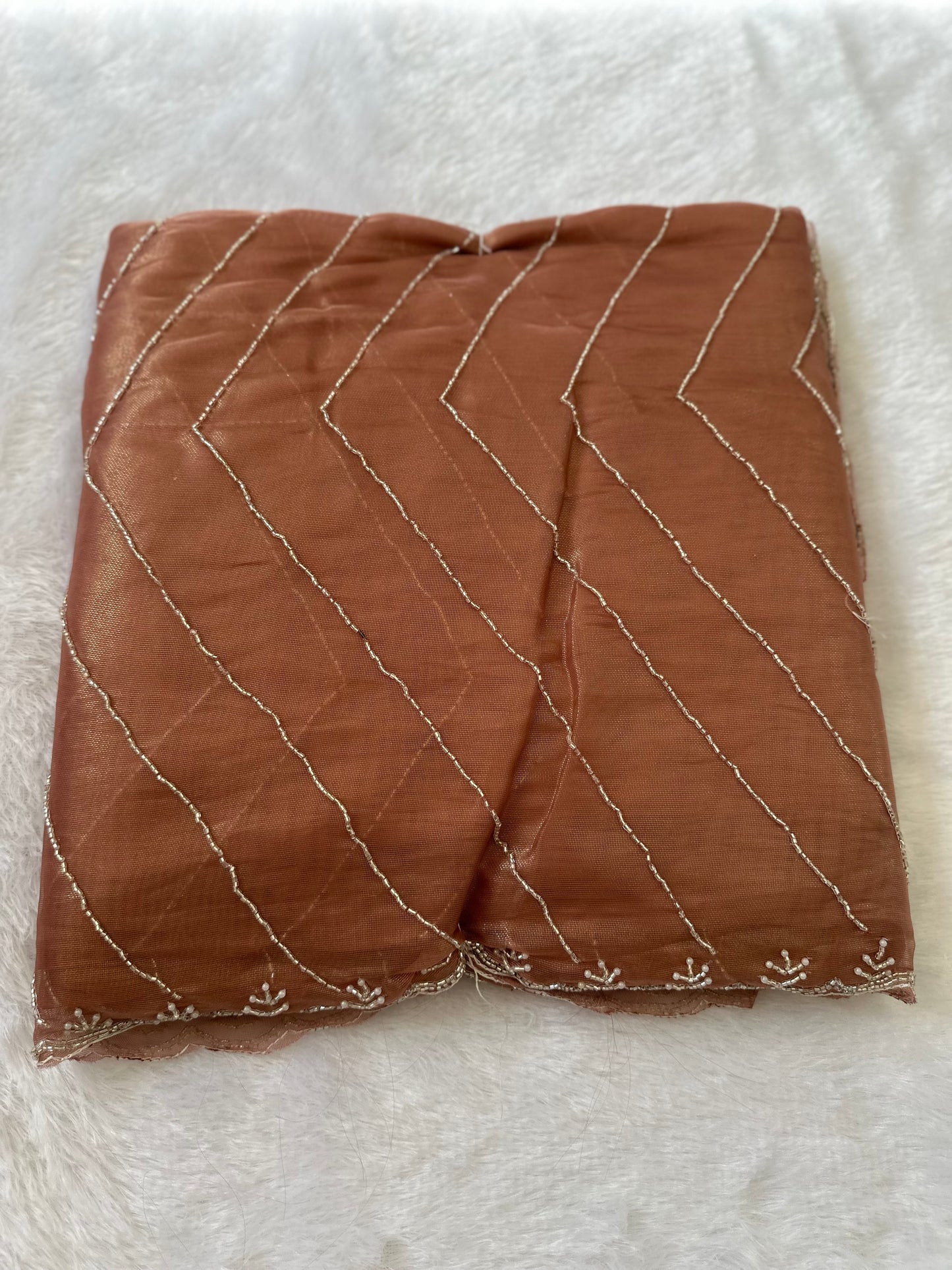 Fine Cutdana Tissue Saree