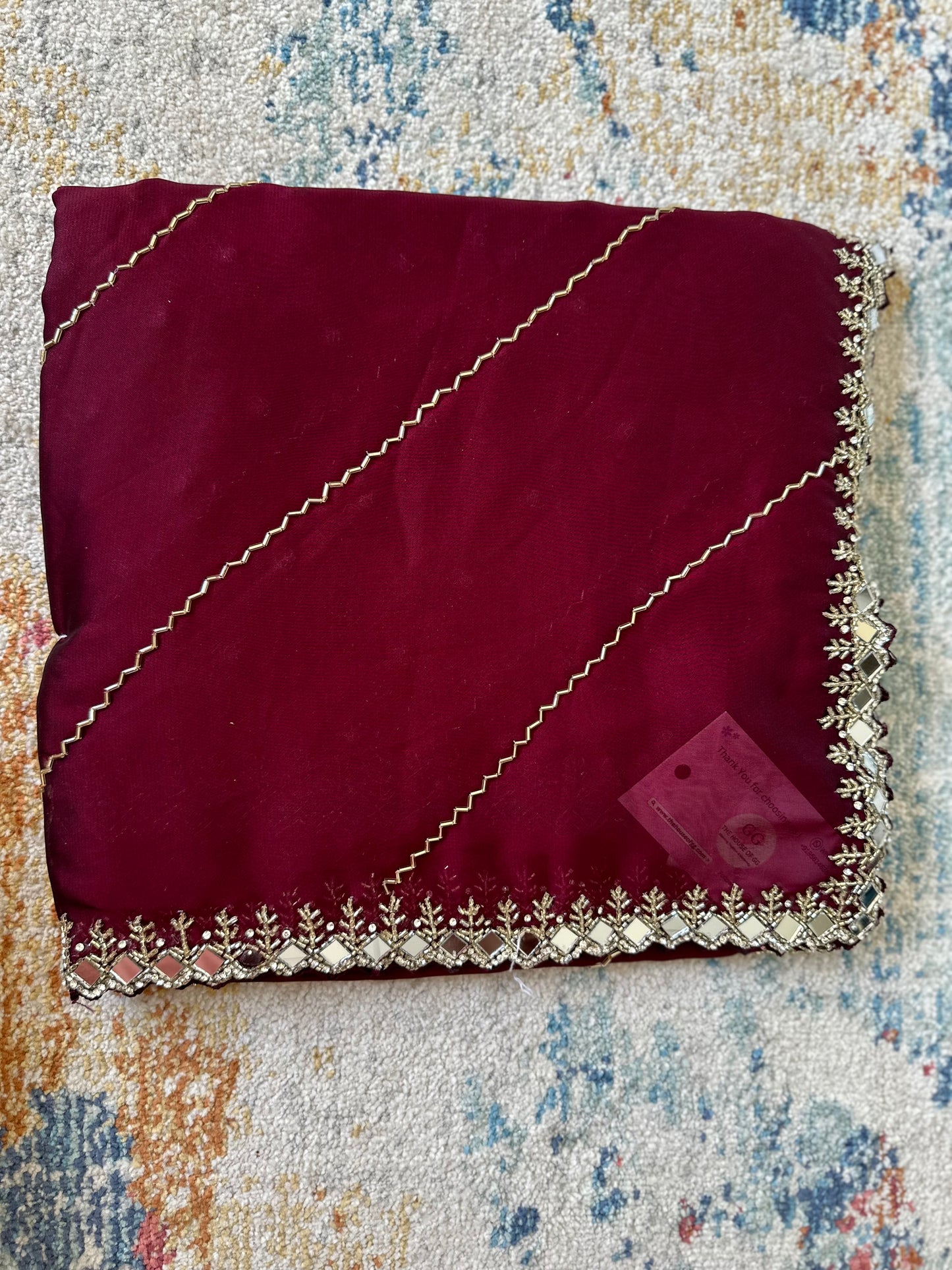 Cutdana Handwork Georgette Saree