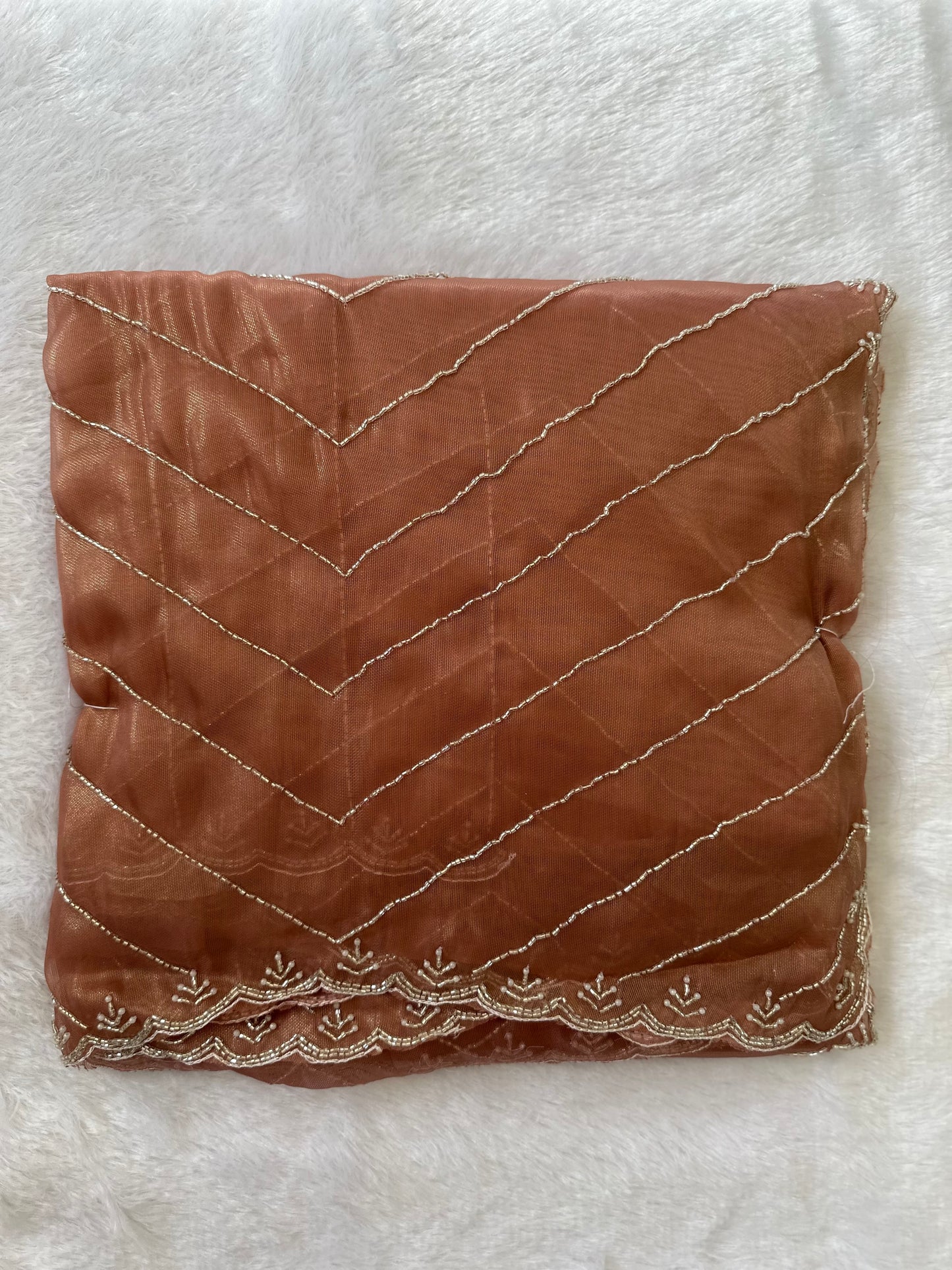 Fine Cutdana Tissue Saree