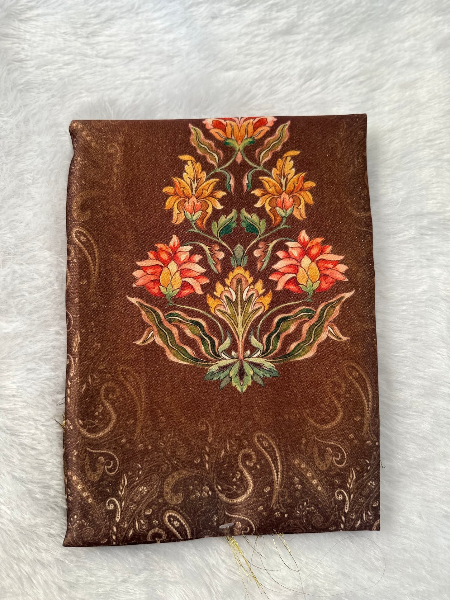 Copper Plain Shimmer Saree