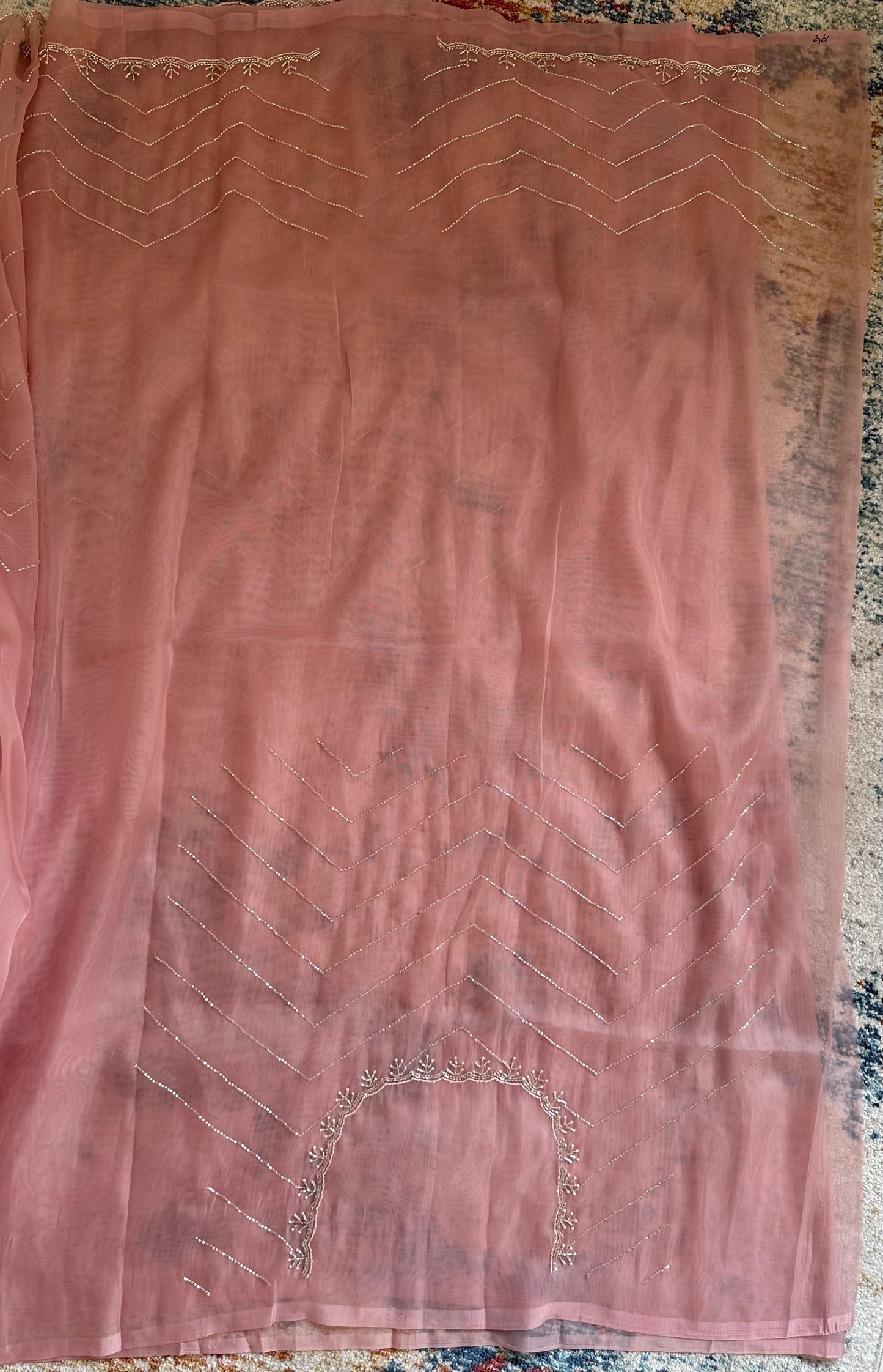 Cut Dana Handwork Saree