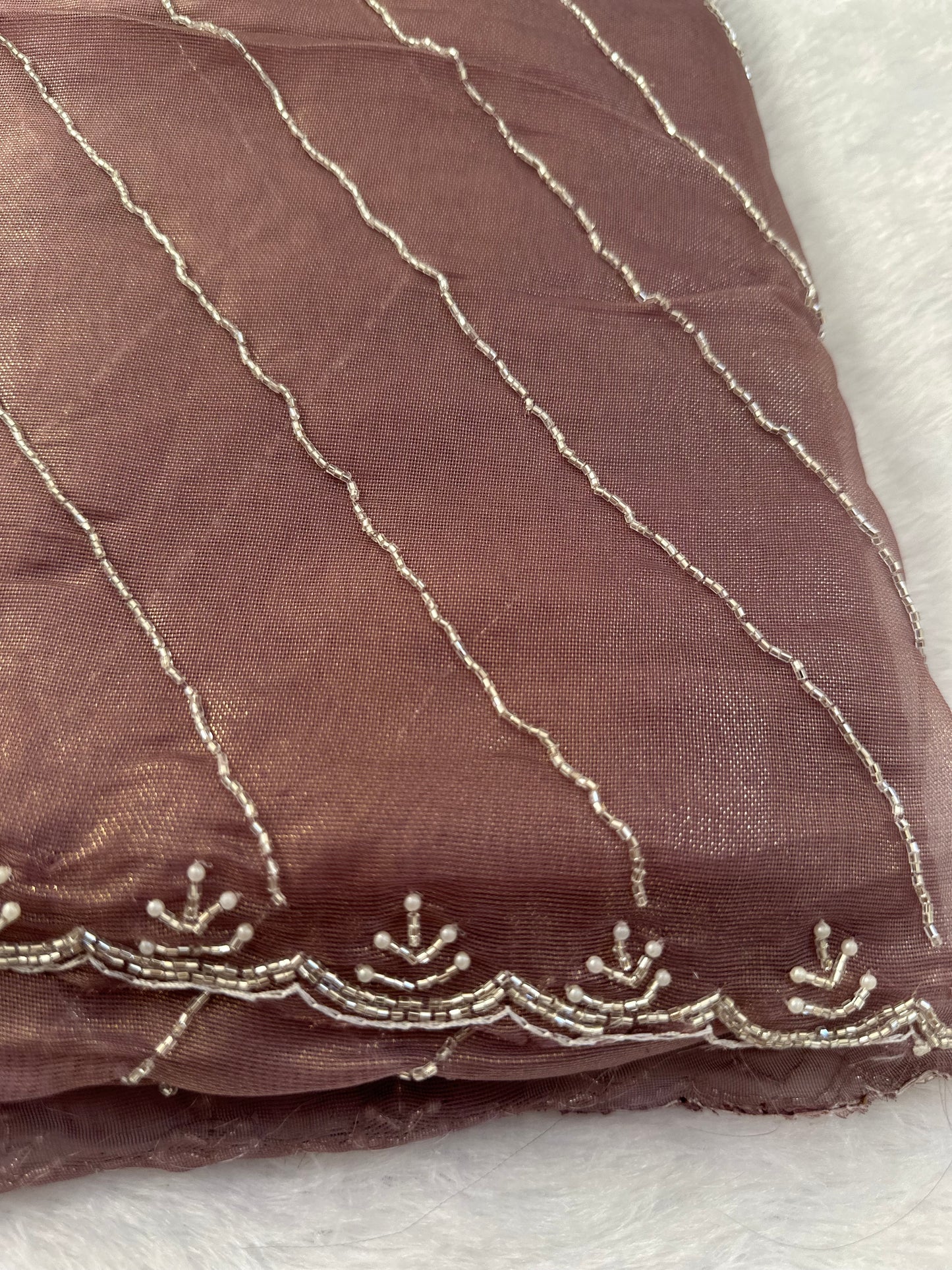 Fine Cutdana Tissue Saree