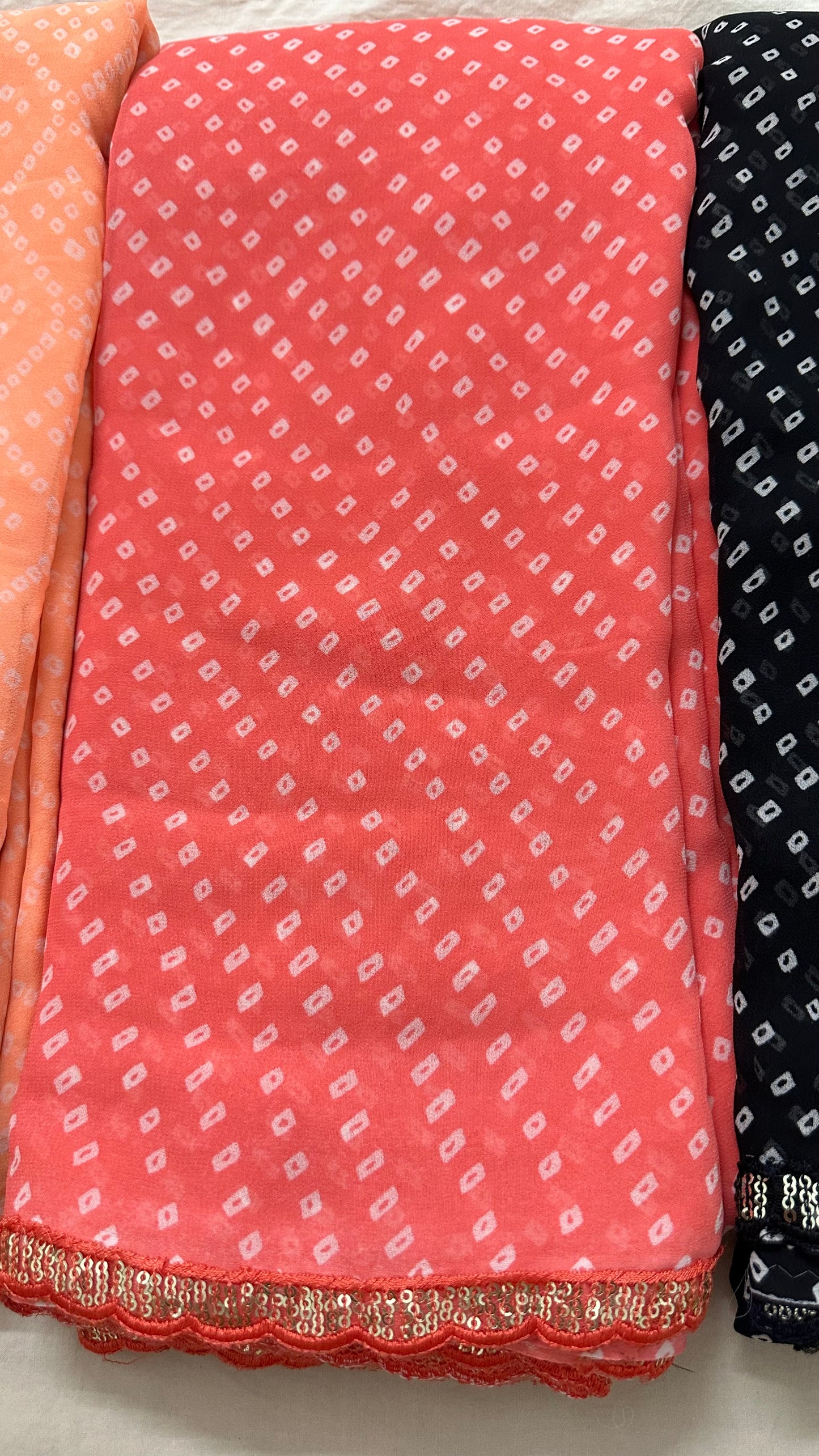 Georgette Bandhani Saree