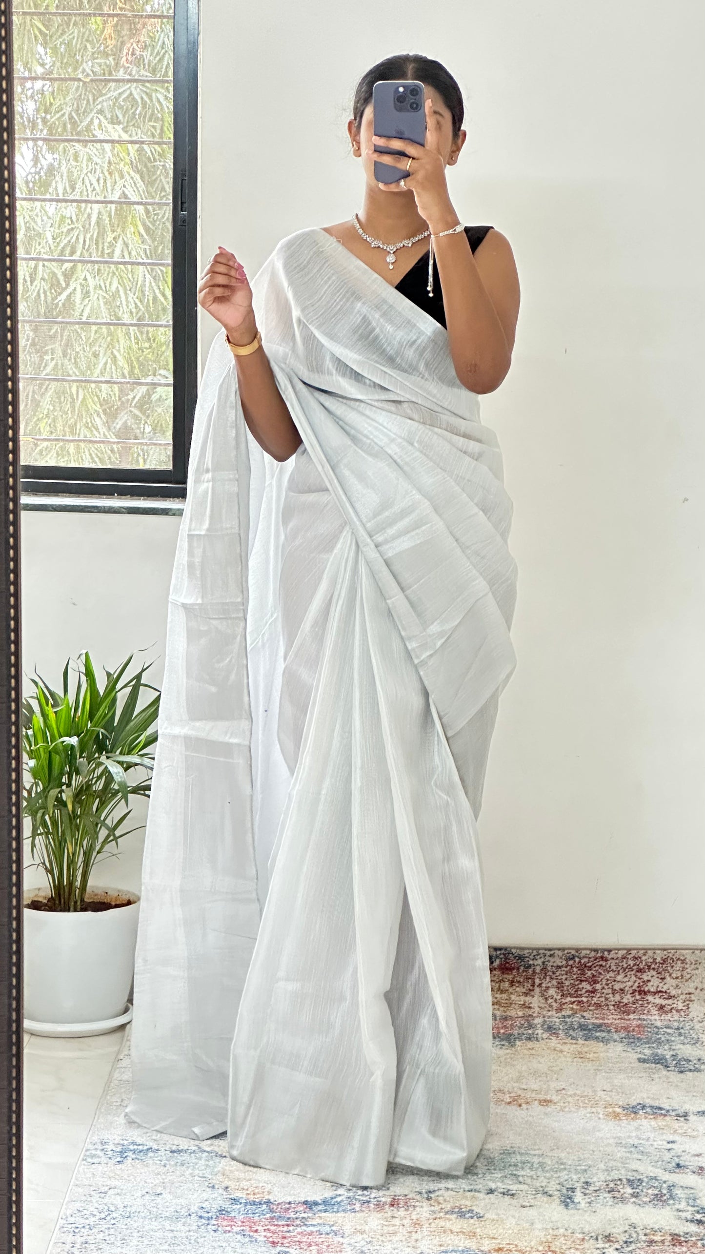 Silver Uppda Silk Saree