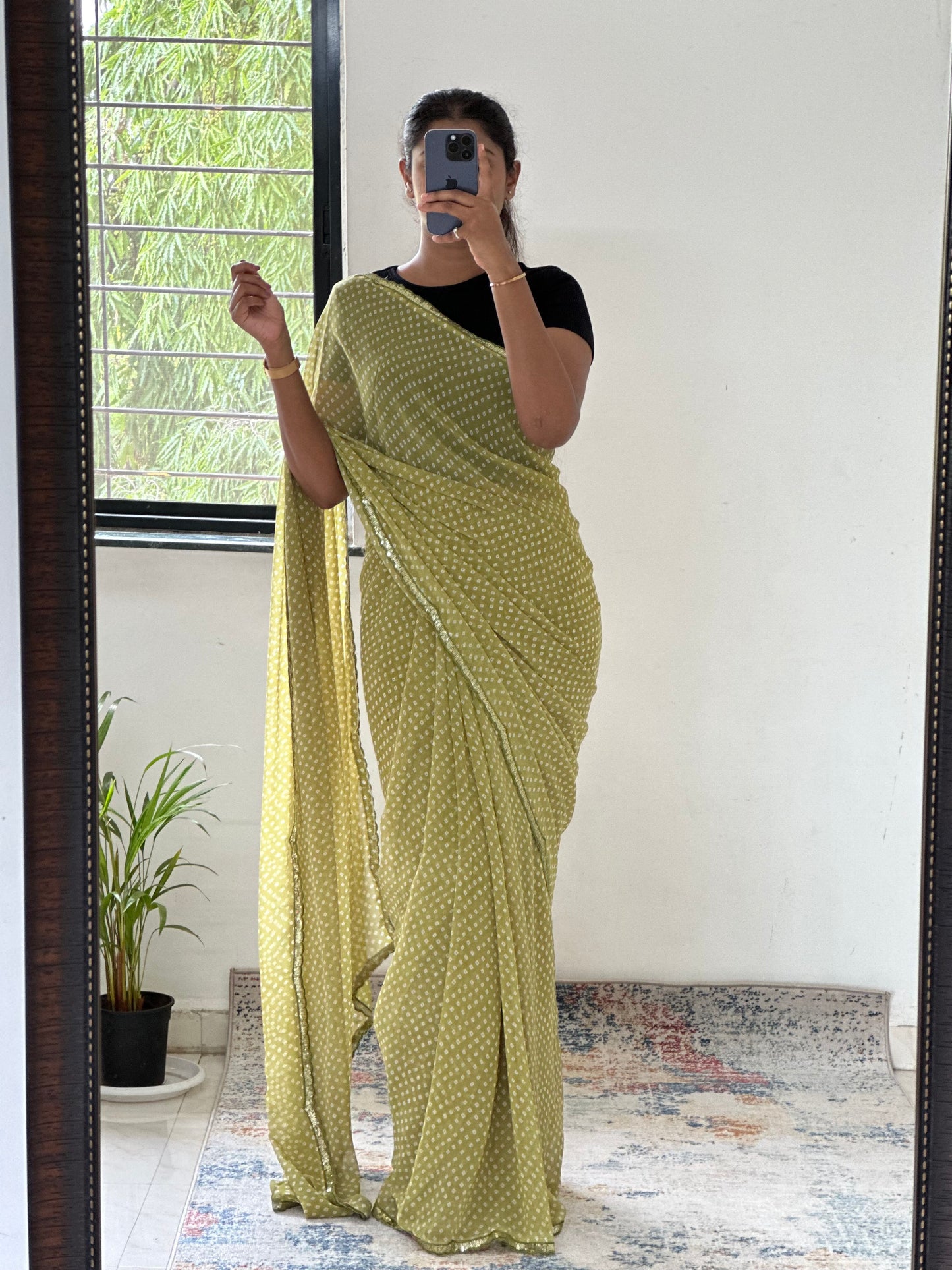 Georgette Bandhani Saree