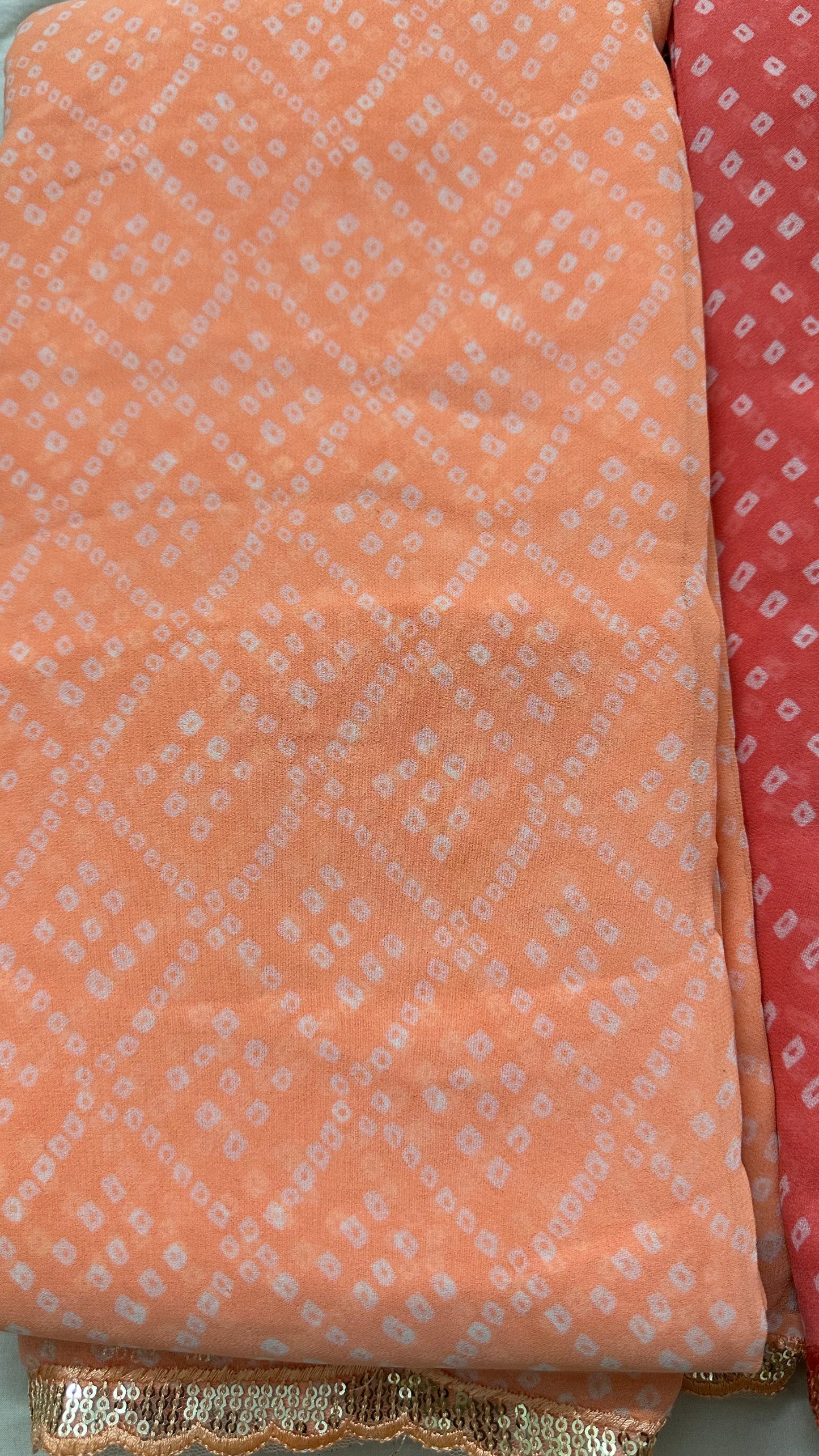 Georgette Bandhani Saree