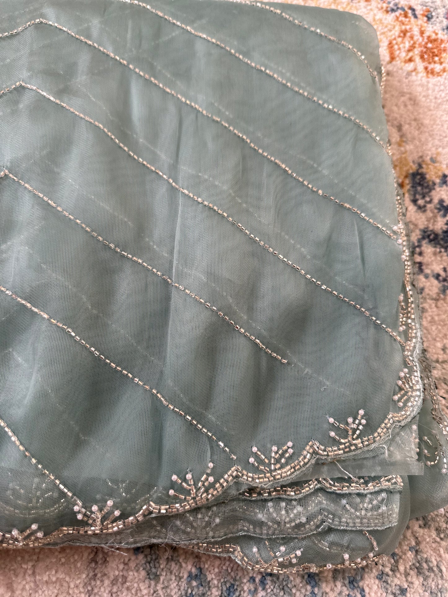 Cut Dana Handwork Saree