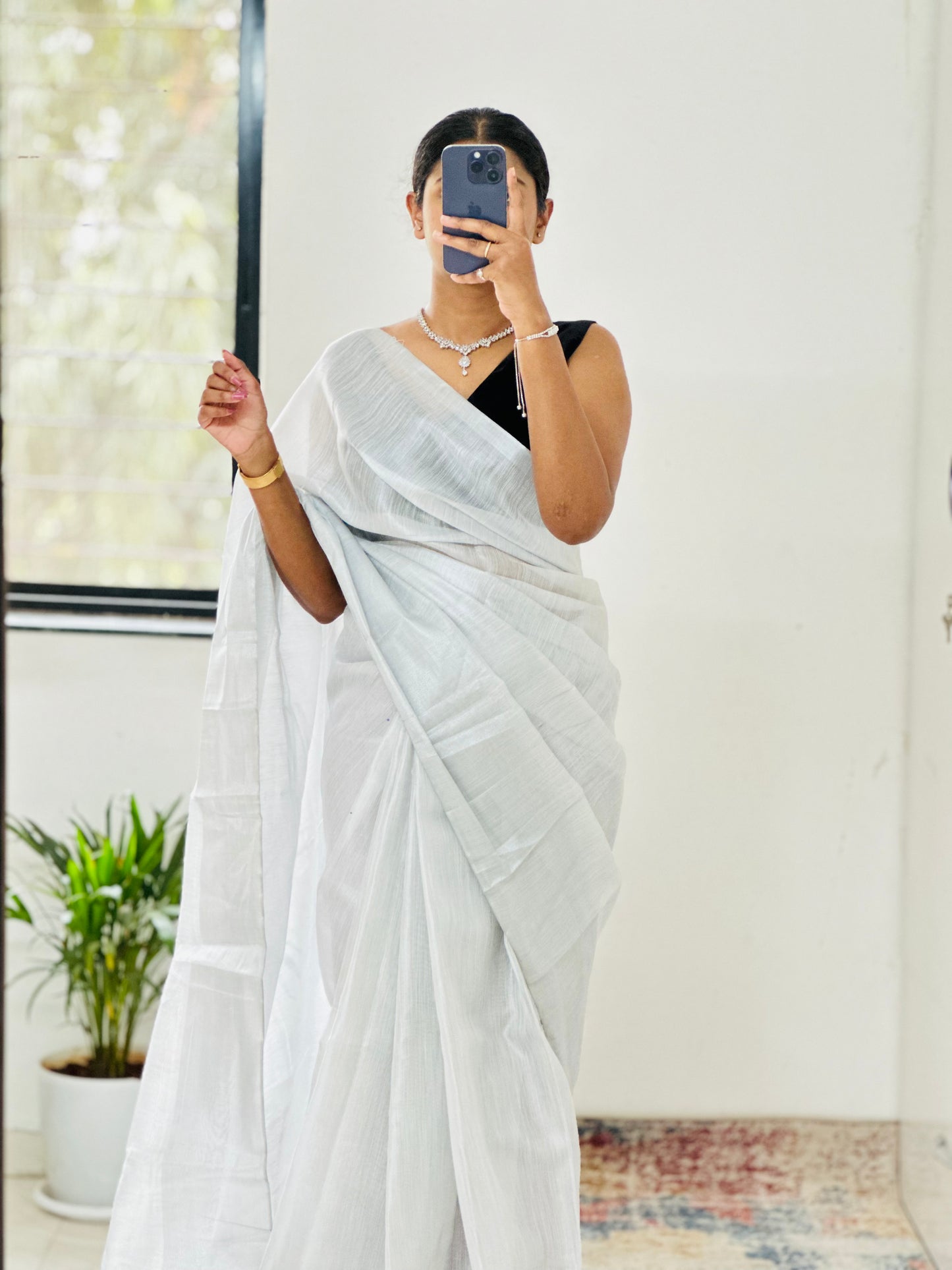 Silver Uppda Silk Saree