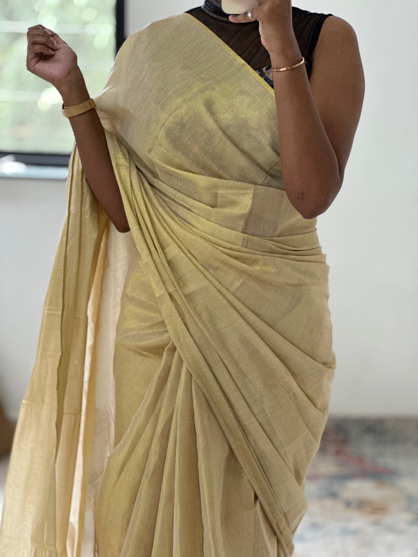 Golden Uppda Silk Saree