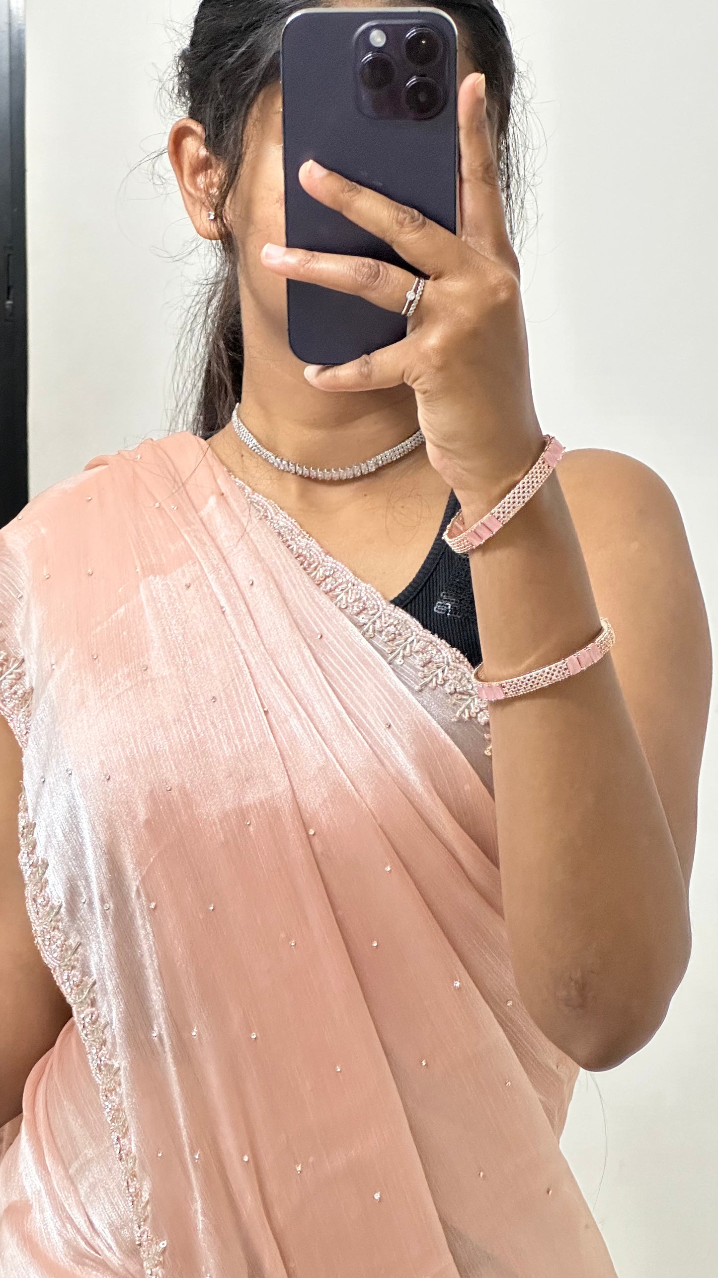 Luxe Embellished Jimmy choo Saree