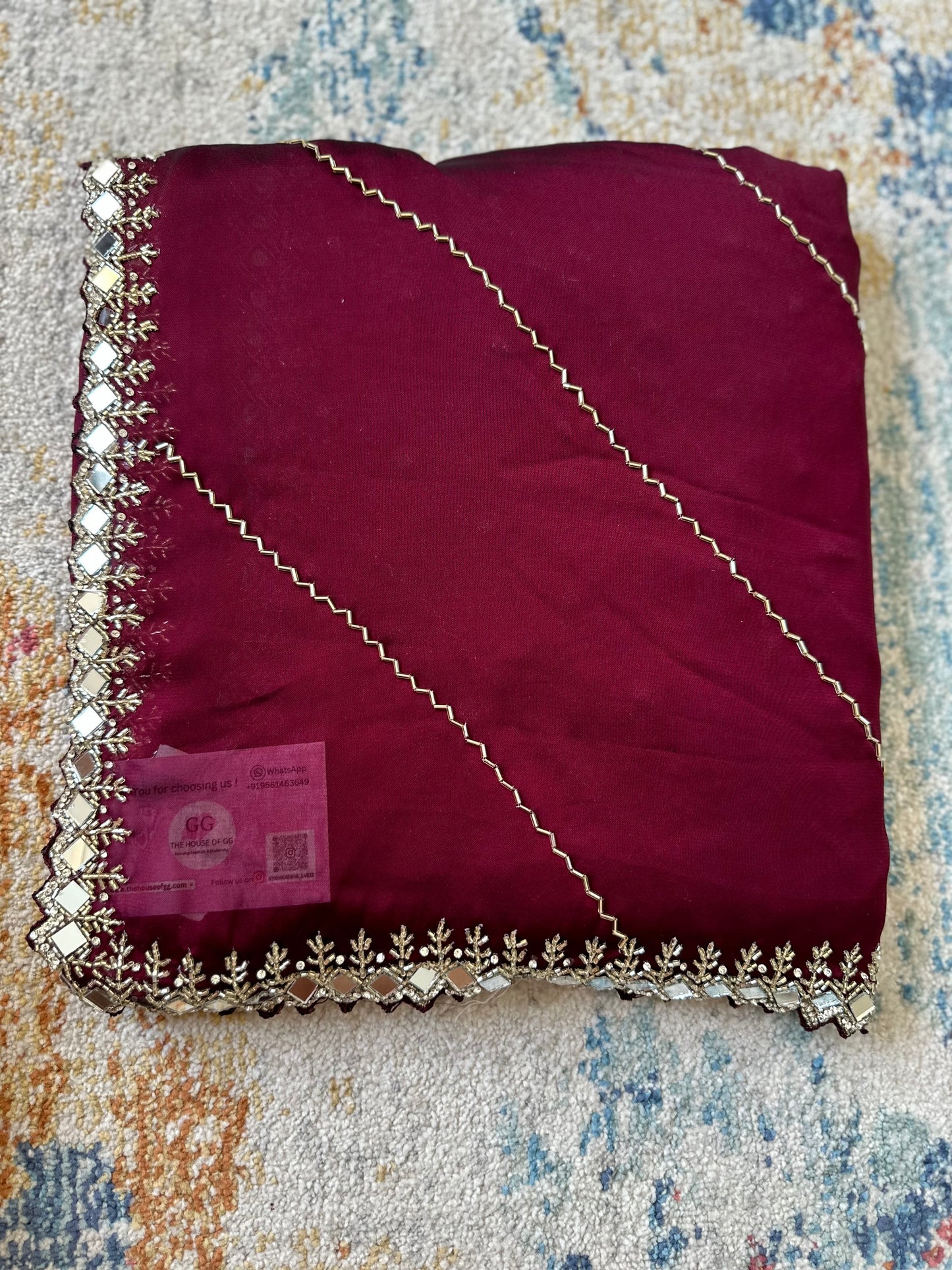 Cutdana Handwork Georgette Saree