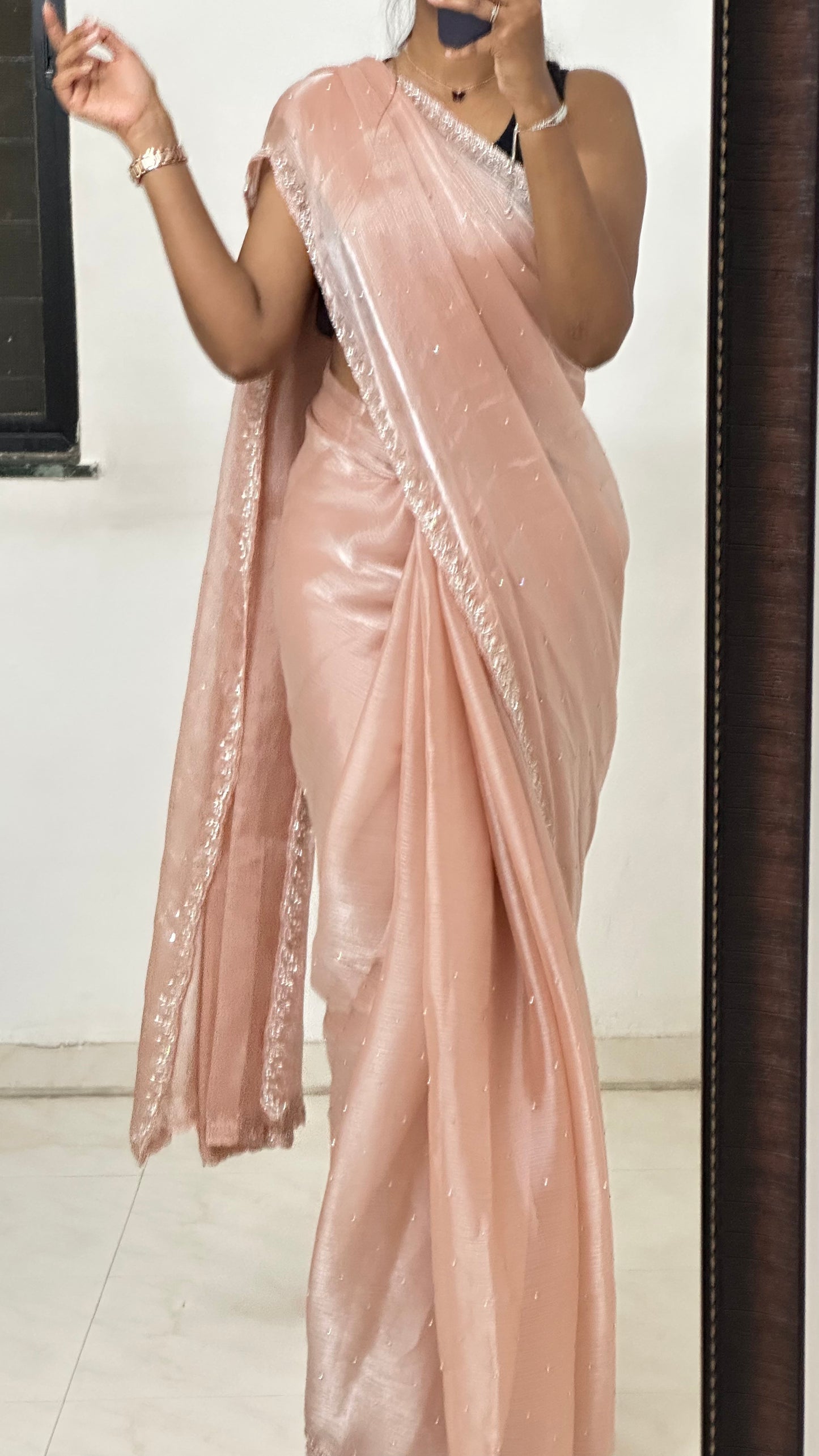 Luxe Embellished Jimmy choo Saree