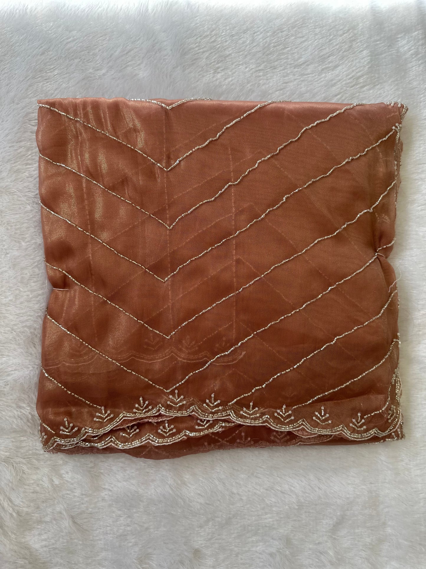 Fine Cutdana Tissue Saree