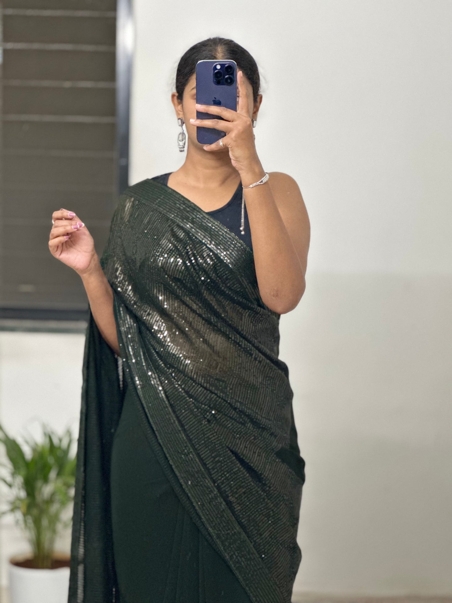 Sequins Georgette Saree