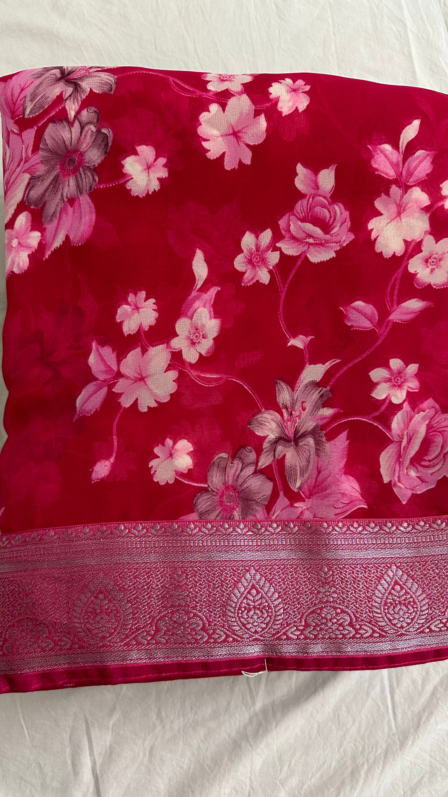 Soft Georgette Floral Saree