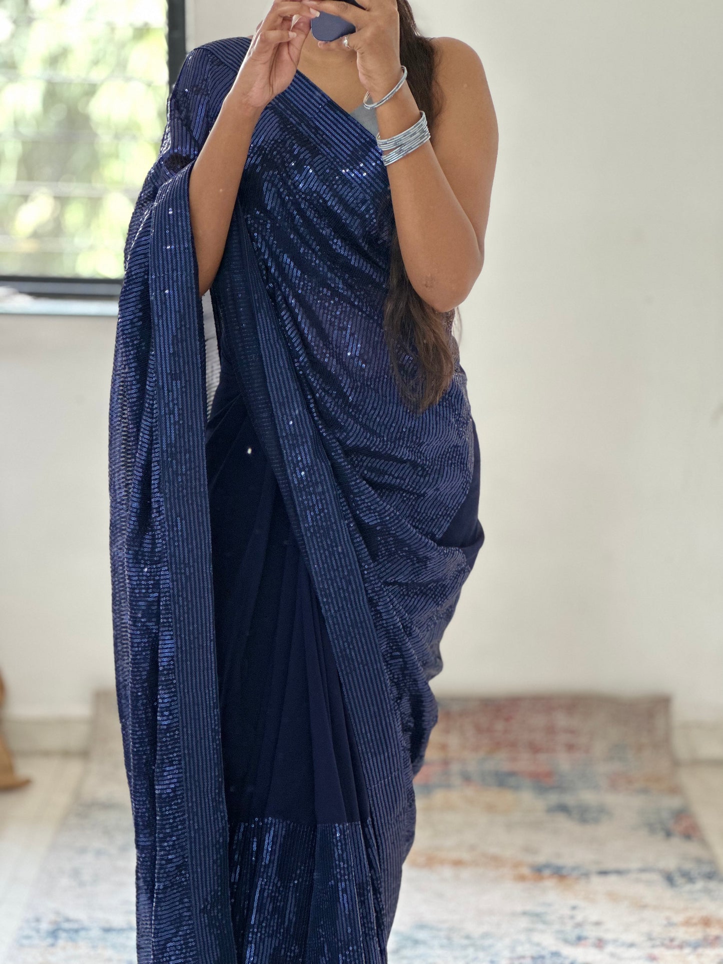 Sequins Georgette Saree