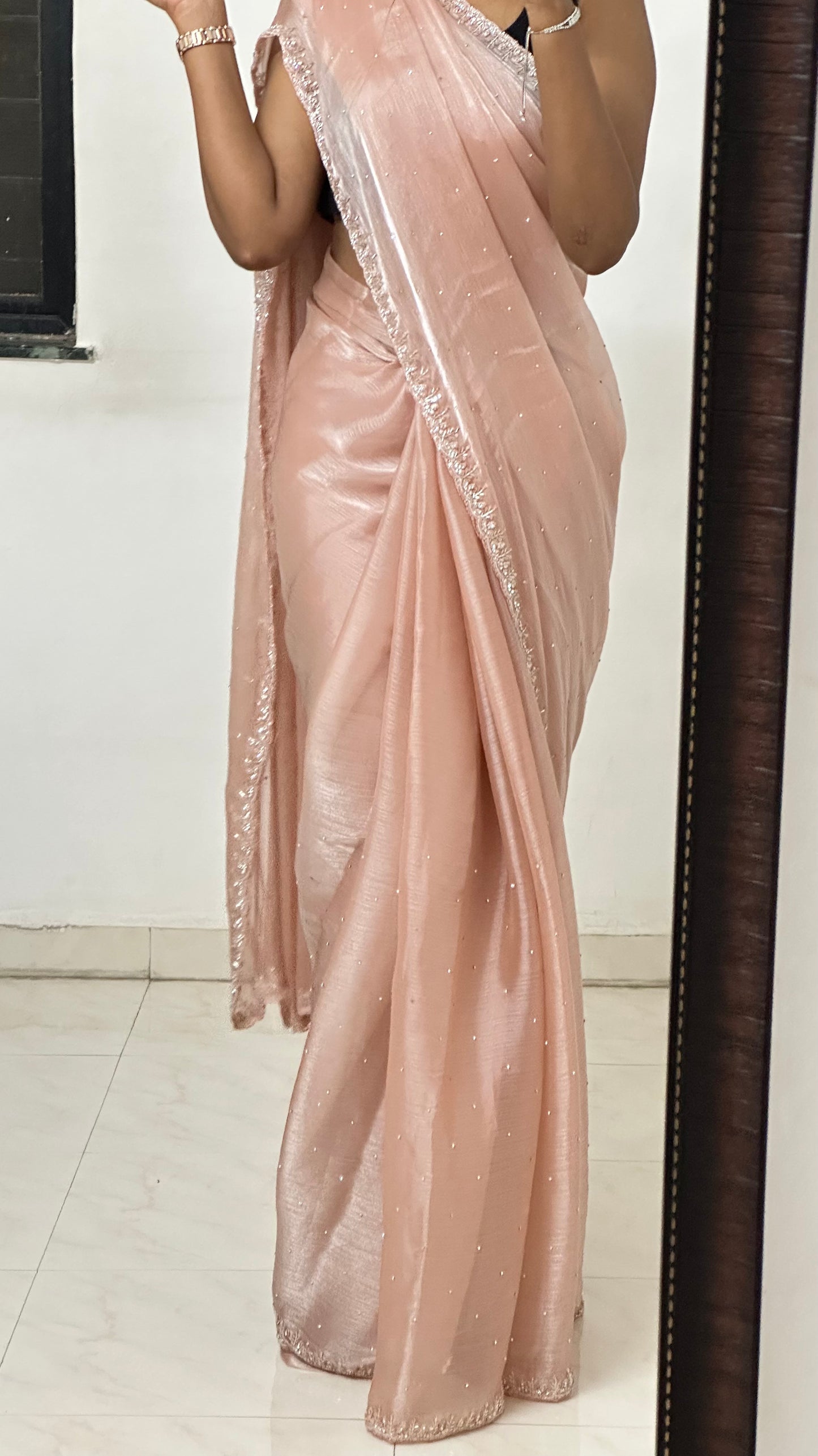 Luxe Embellished Jimmy choo Saree