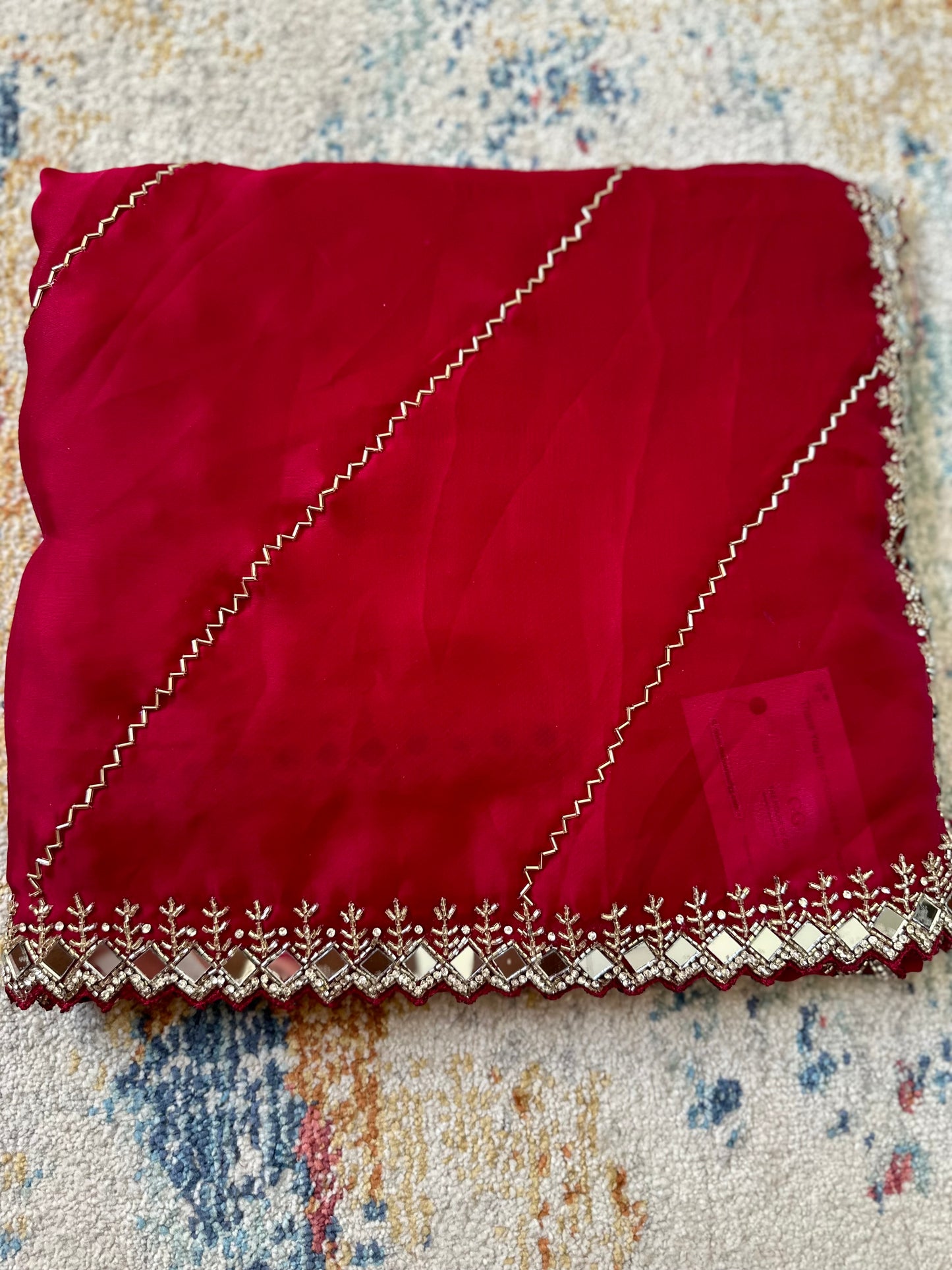 Cutdana Handwork Georgette Saree