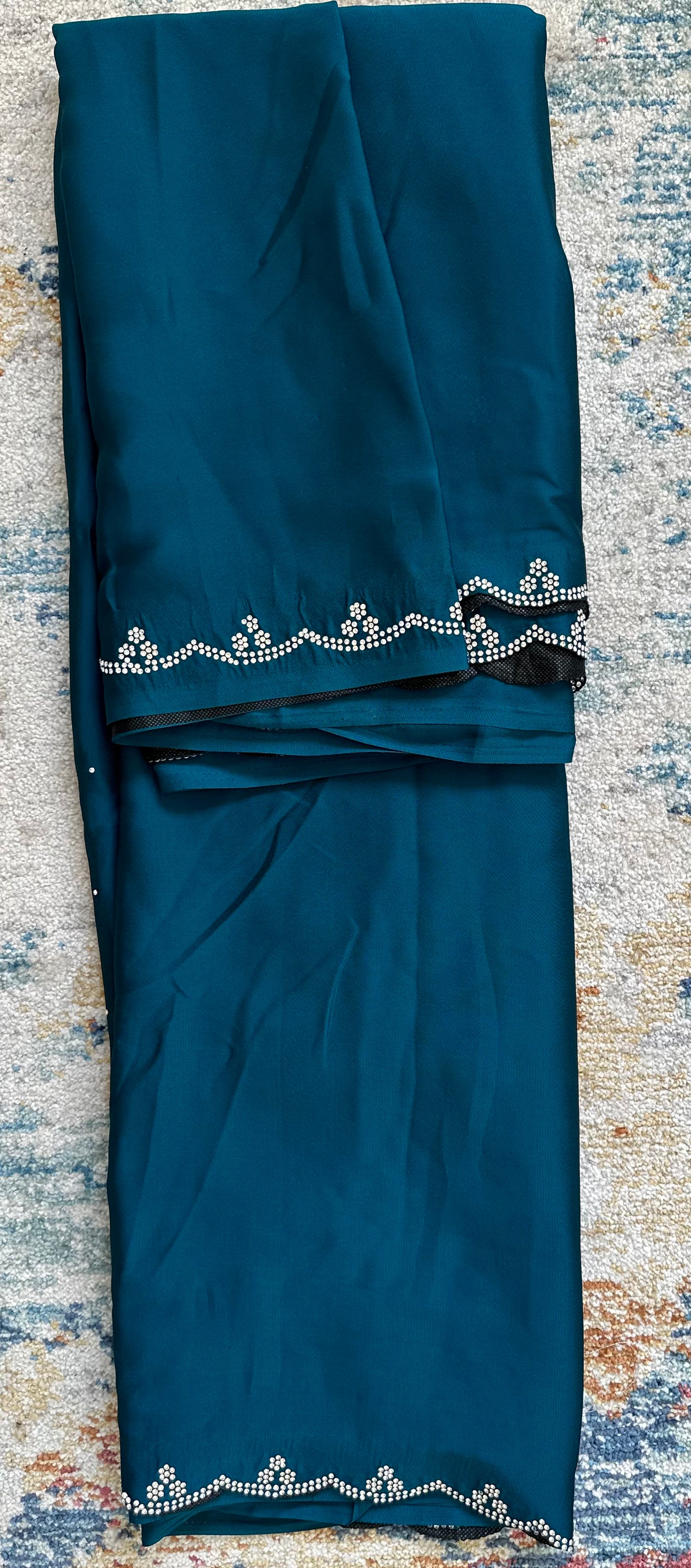 Blue Embellished Saree