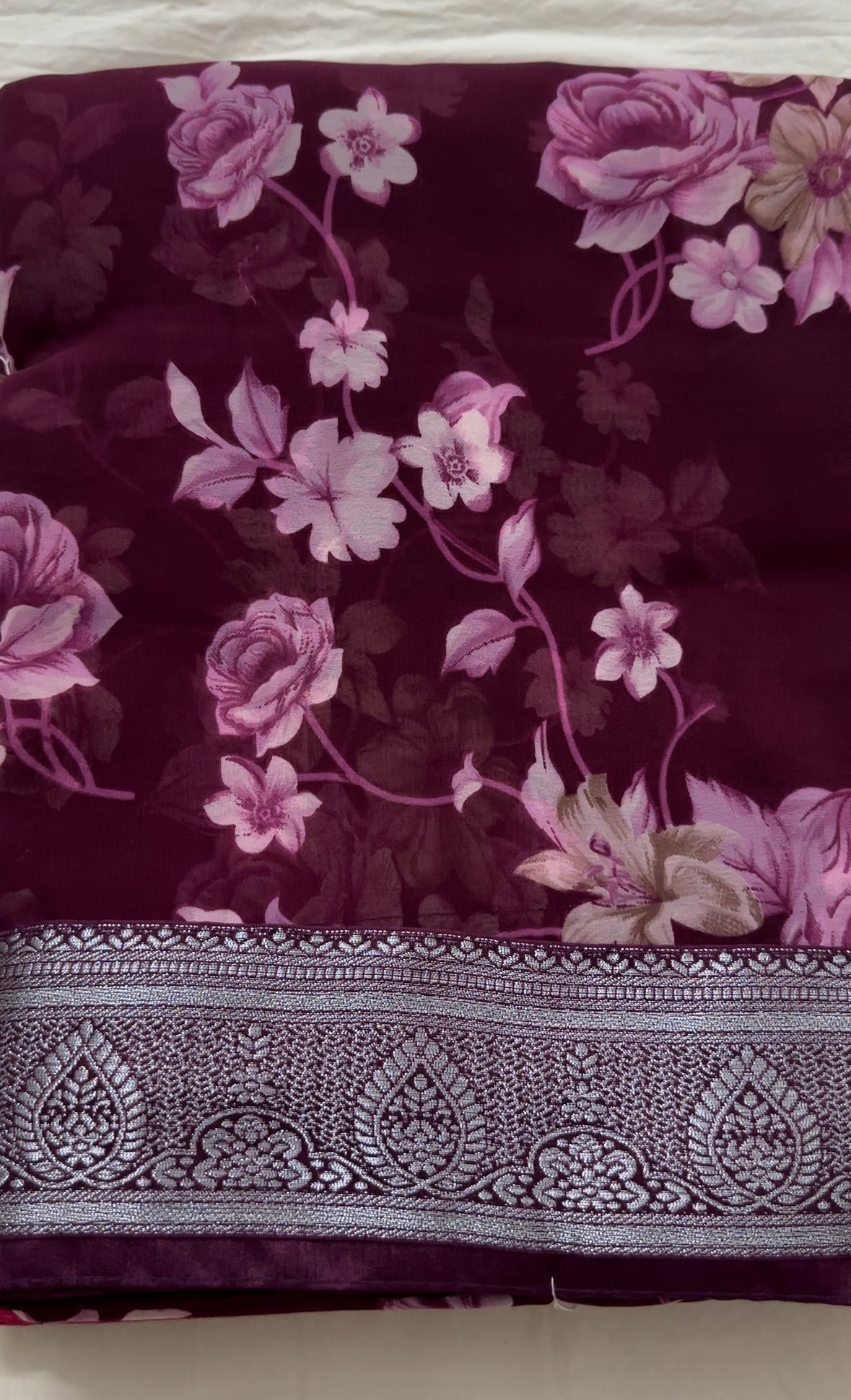 Soft Georgette Floral Saree