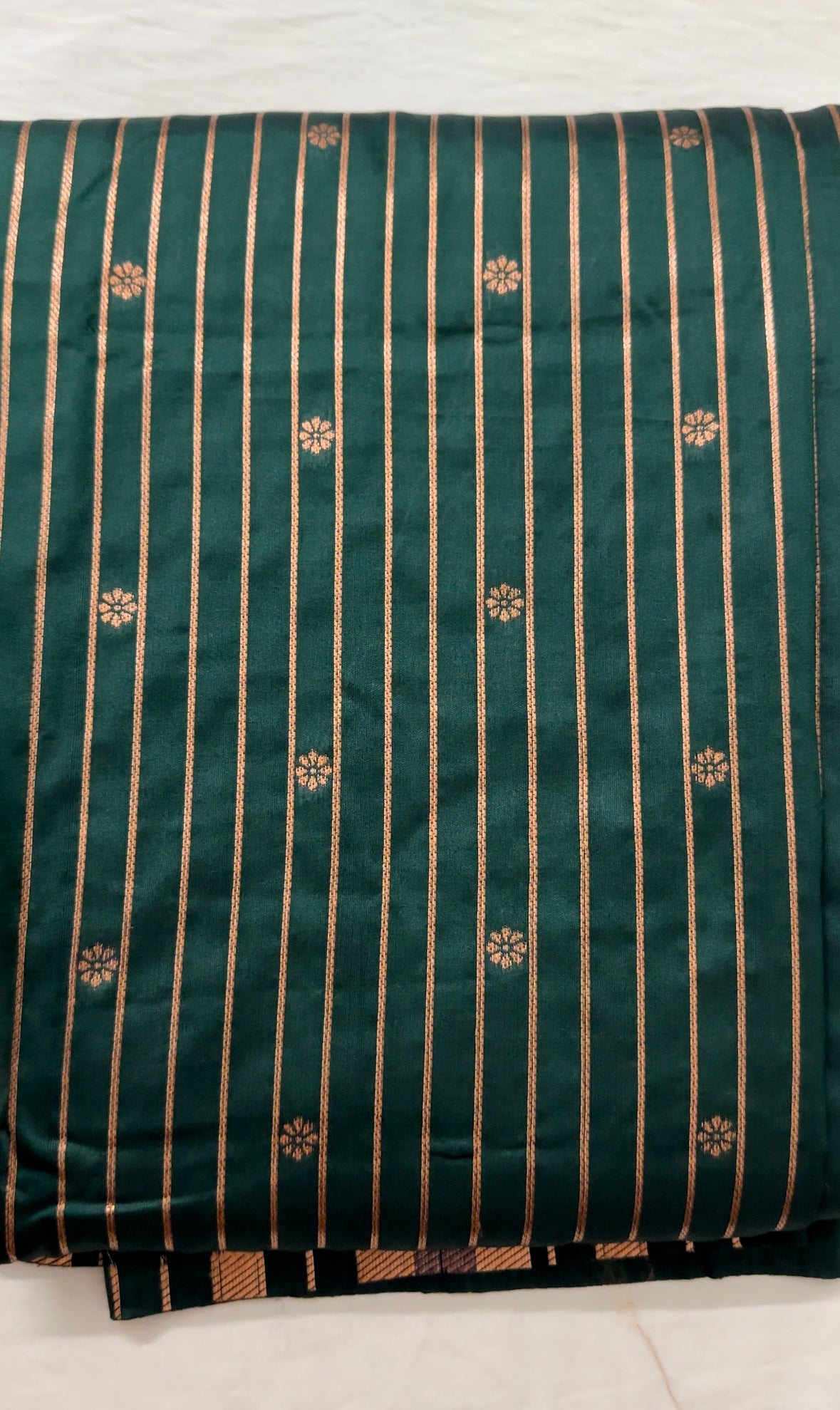 Dark Green Traditional Silk Saree
