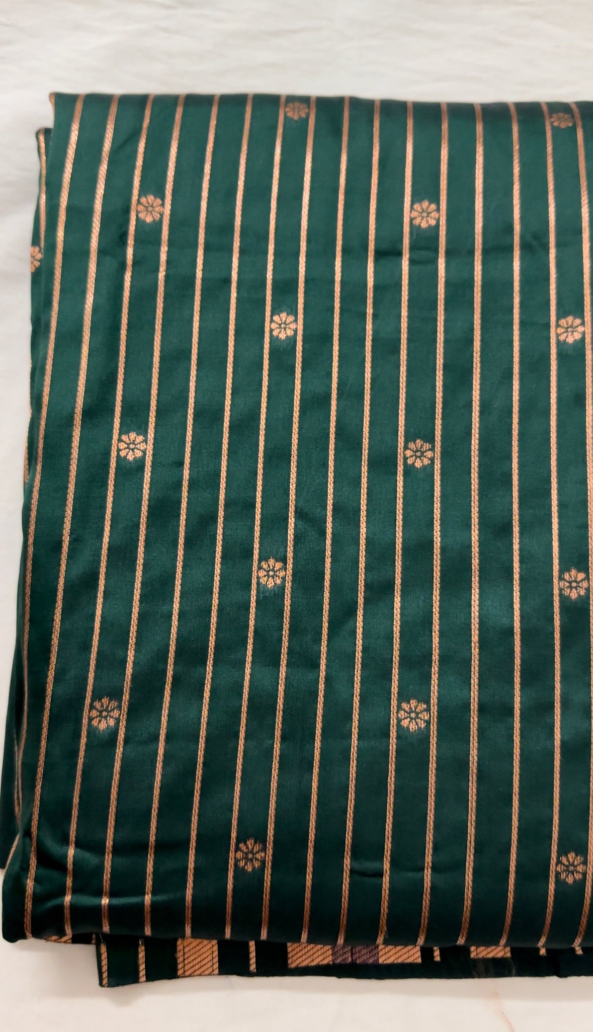 Dark Green Traditional Silk Saree